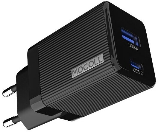 Купить  устройство MOCOLL 30W Fast Charge Type-C-Type-A Black-2.jpeg